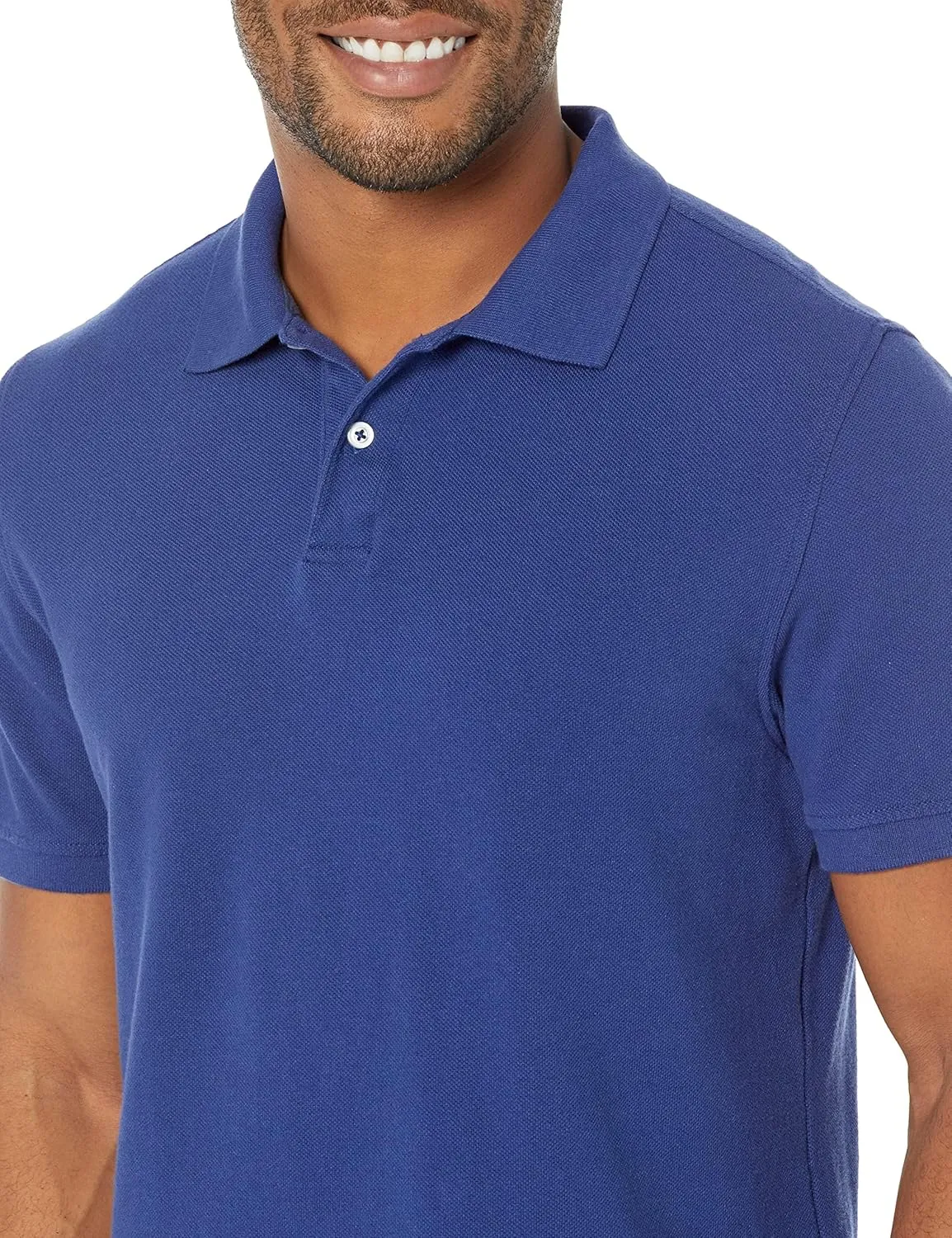 Amazon Essentials Men's Polo Shirts Short Sleeve, Slim-Fit Cotton Pique