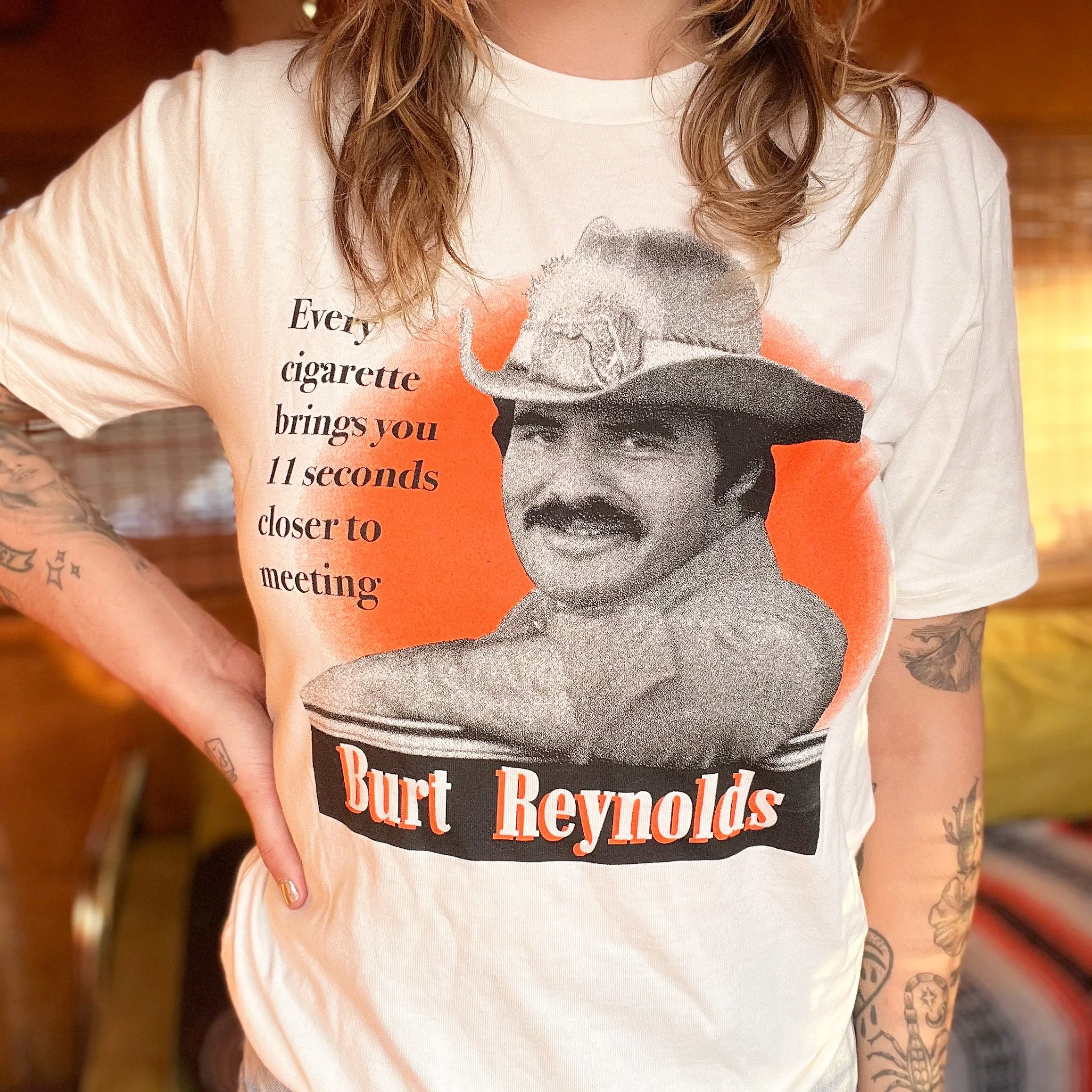Burt Reynolds T-Shirt - Cream