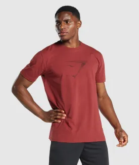 Gymshark Sharkhead Infill T-Shirt - Burgundy