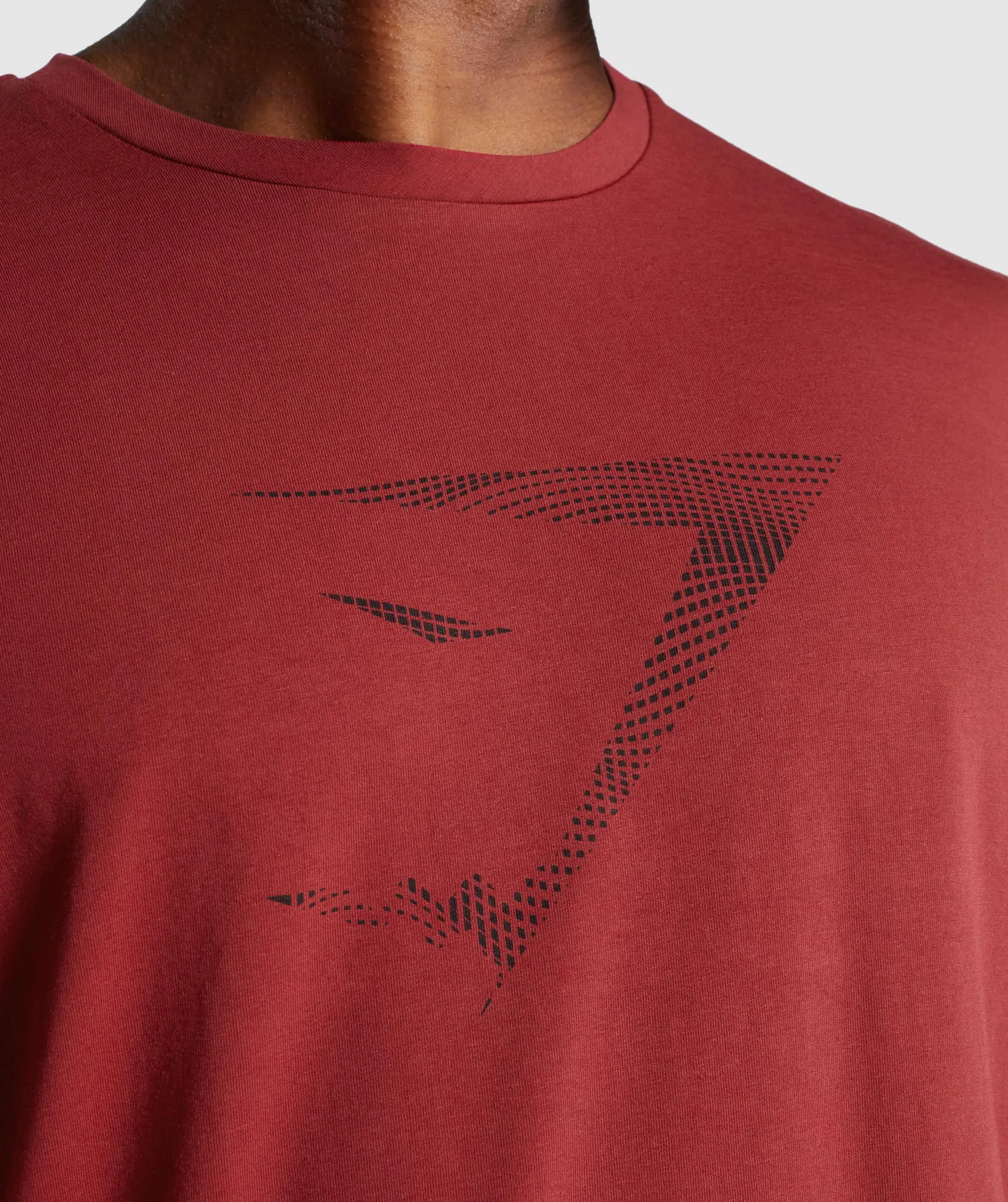 Gymshark Sharkhead Infill T-Shirt - Burgundy