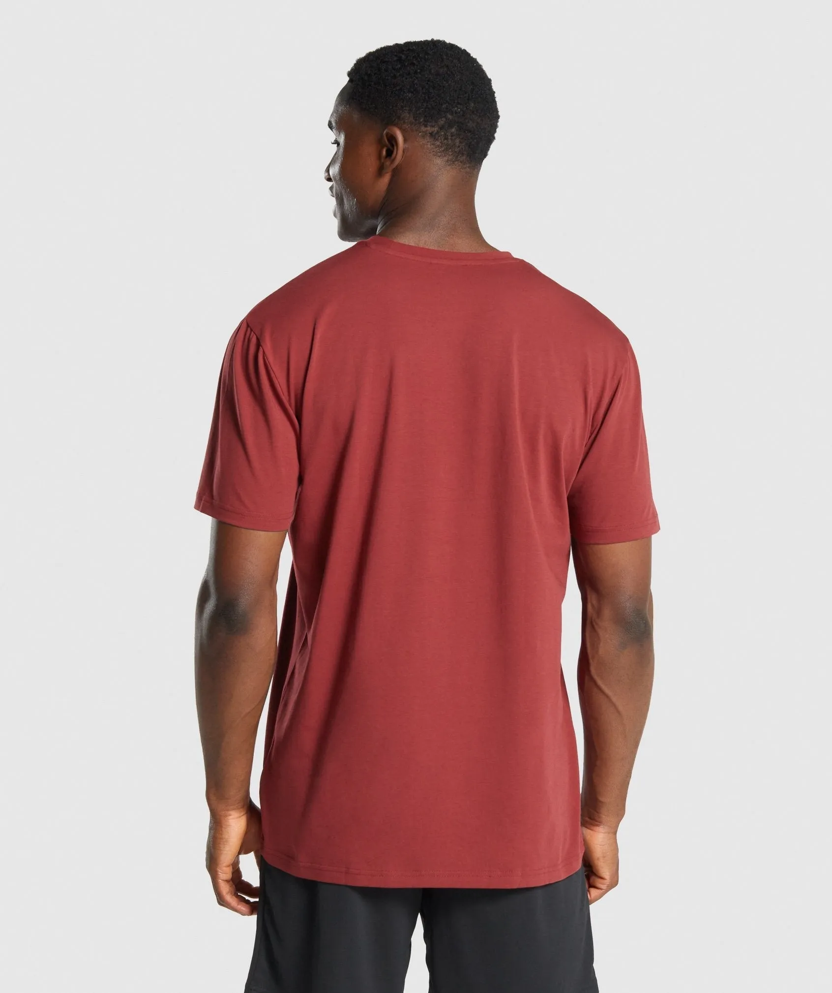 Gymshark Sharkhead Infill T-Shirt - Burgundy