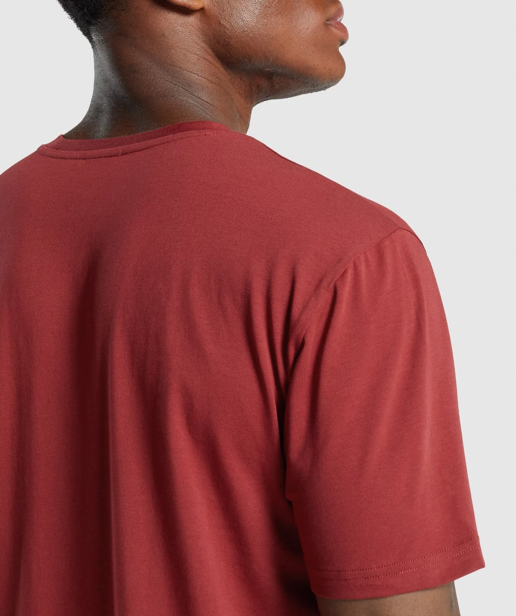 Gymshark Sharkhead Infill T-Shirt - Burgundy