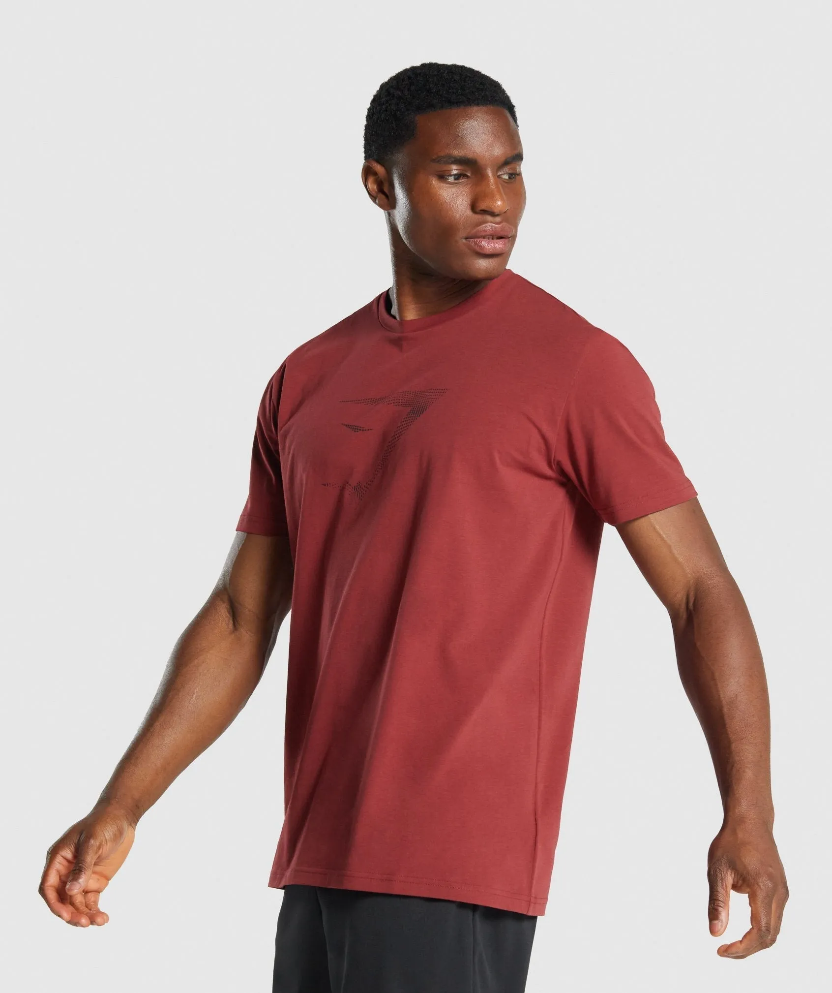 Gymshark Sharkhead Infill T-Shirt - Burgundy