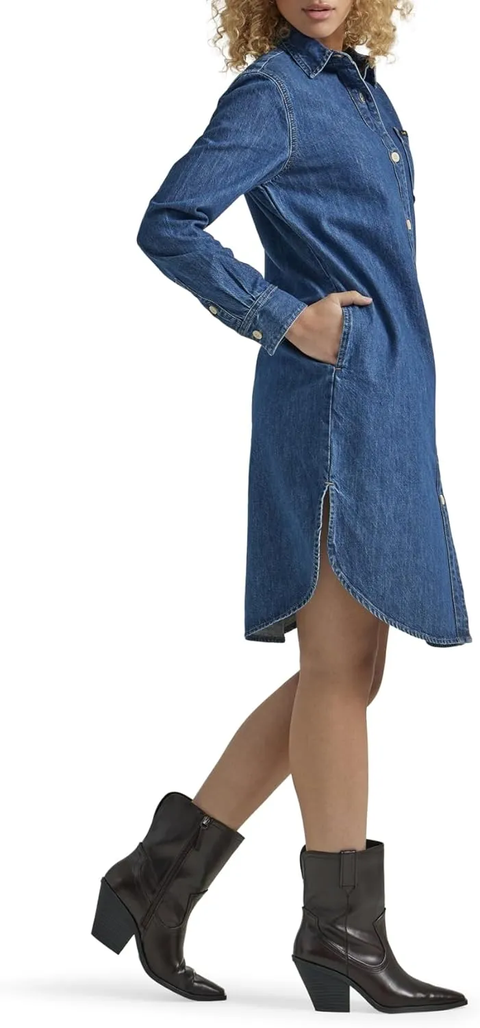 Lee Women's Legendary All Purpose Long Sleeve Denim Dress