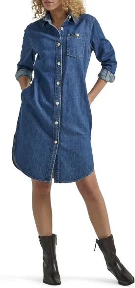 Lee Women's Legendary All Purpose Long Sleeve Denim Dress