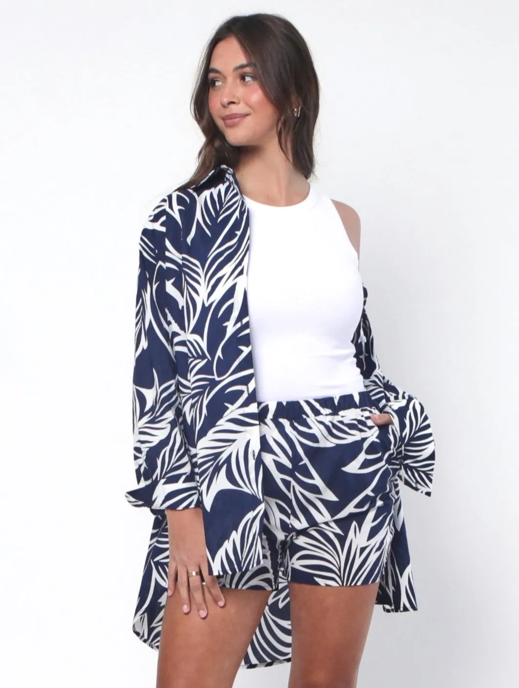 Lennox Shirt - Navy Print