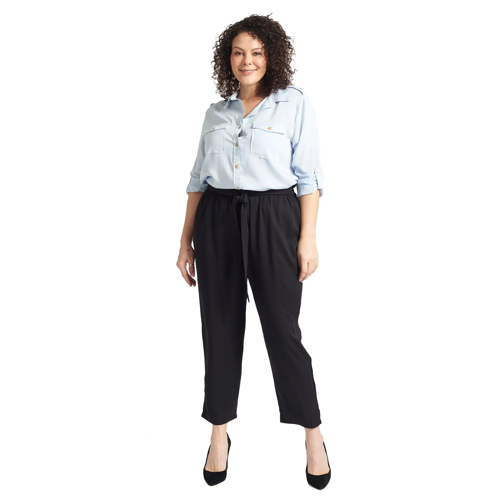 Light Blue Utility Blouse