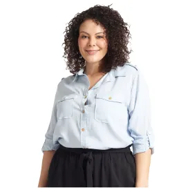 Light Blue Utility Blouse