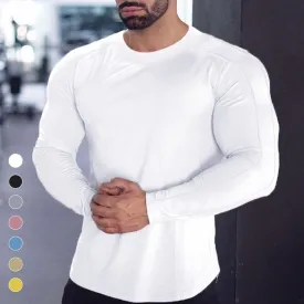 Muscle Long Sleeve Stretch T-Shirt