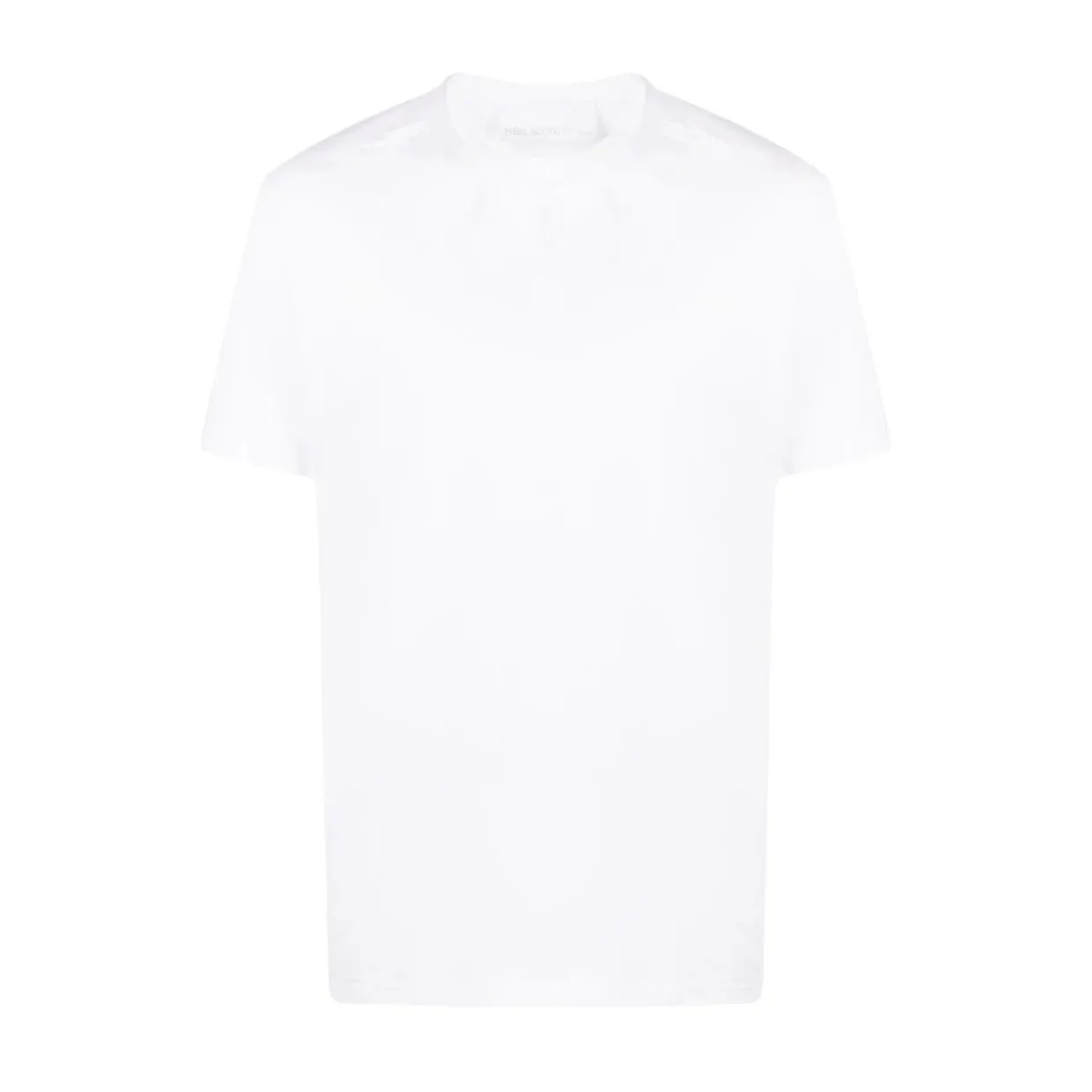 Neil Barrett Broderie Anglaise Collar Bolt White T-Shirt