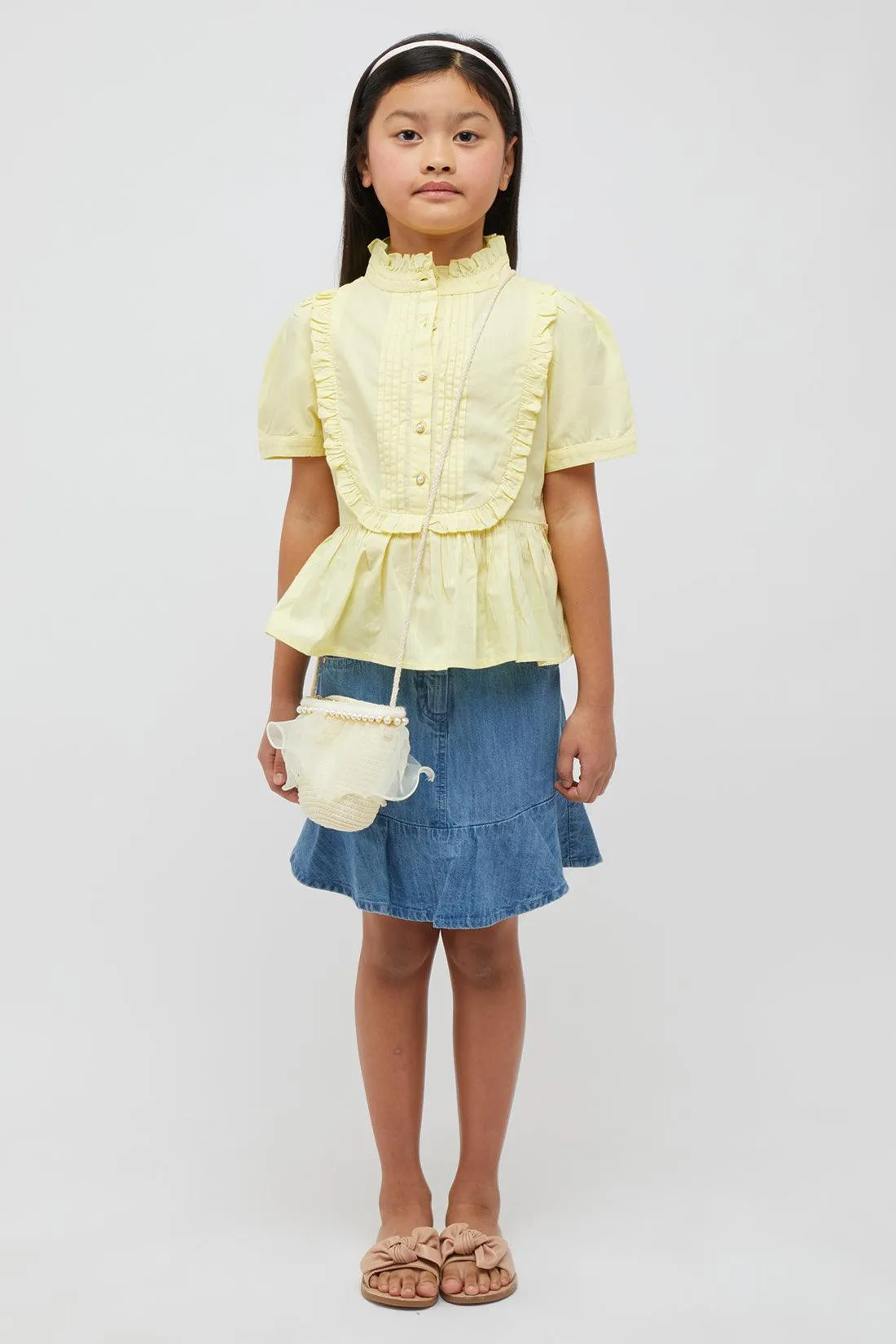One Friday Lemon Yellow Frock Style Top