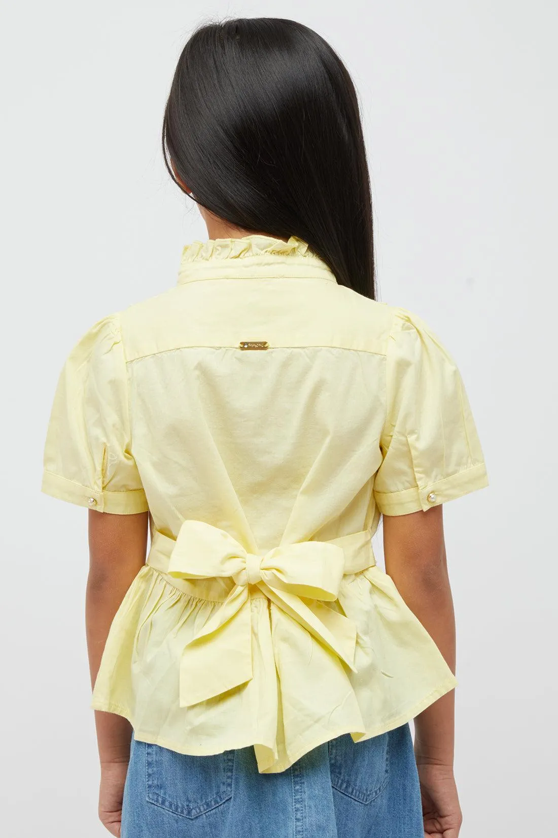 One Friday Lemon Yellow Frock Style Top