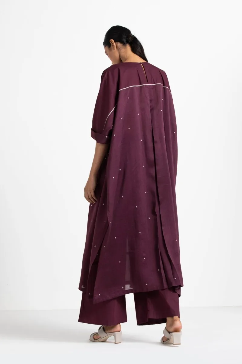 Pintuck Kaftan Wine
