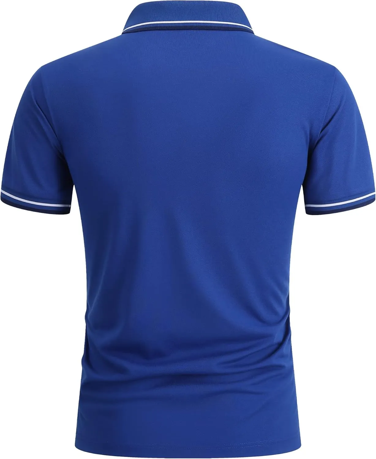 Polo Shirts for Men Short Sleeve Golf Polo with Pockets Moisture Wicking Tennis Shirt Summer Polo T-Shirts