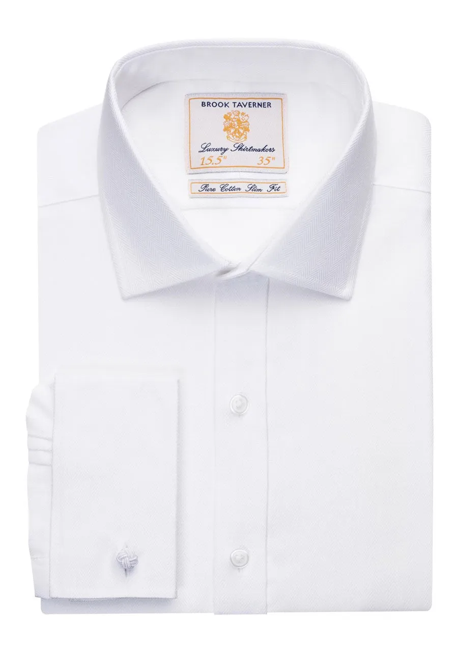 Prato Men's Slim Fit Double Cuff L/S Shirt - 7720