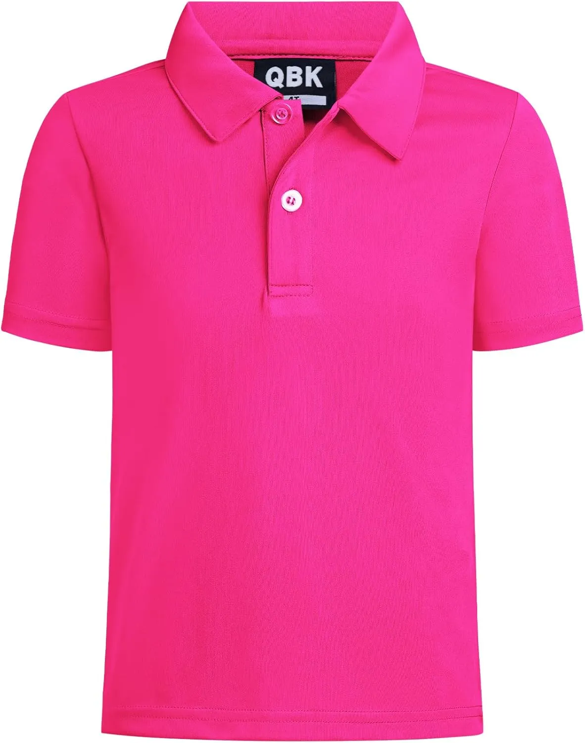 QBK Toddler to Youth Boys' Performance Polo Kids Collared Golf Shirt School Uniform