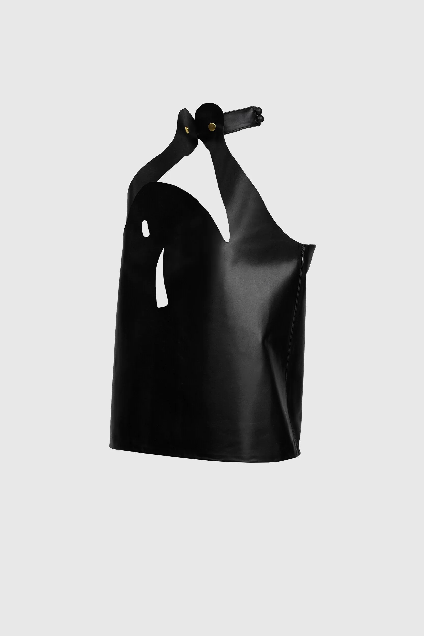 Scream Leather Top - Black