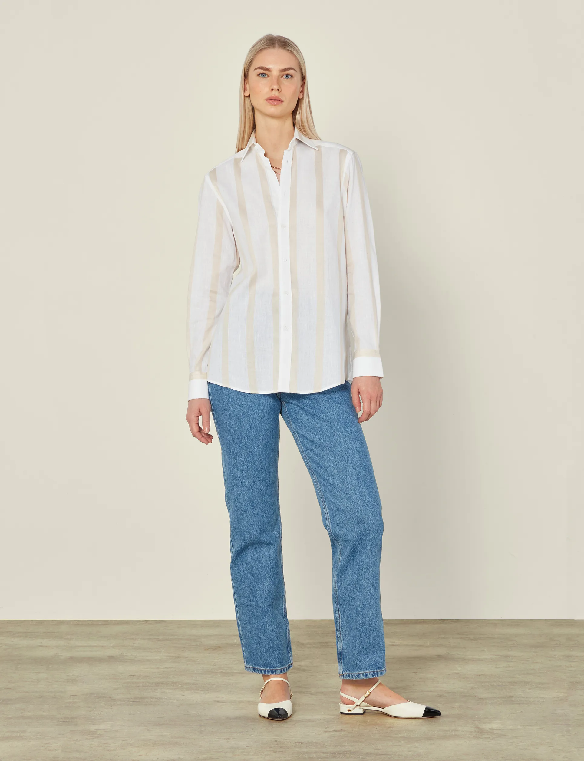 The Boyfriend: Weave, Cream Stripe