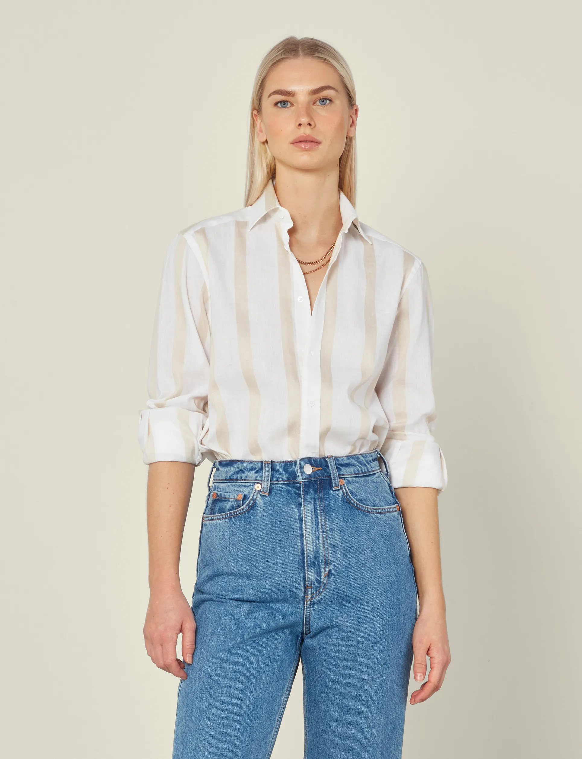The Boyfriend: Weave, Cream Stripe