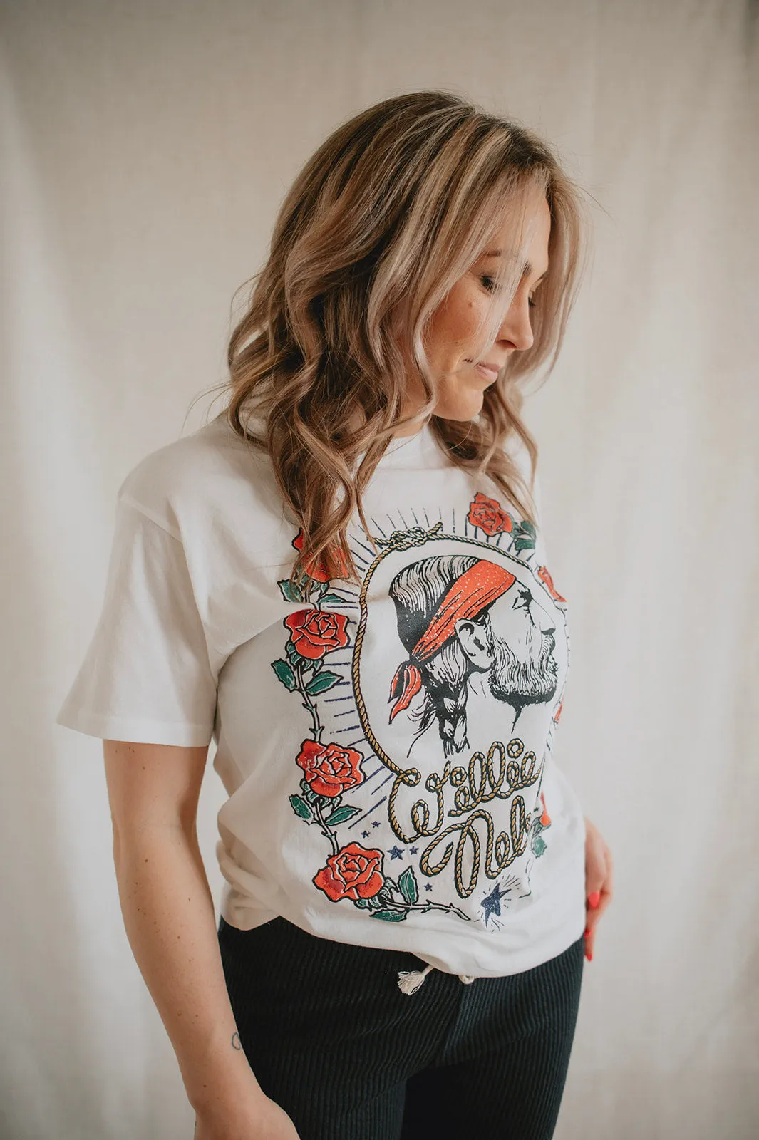 The Willie Nelson Red Headed Stranger BF Tee by Daydreamer