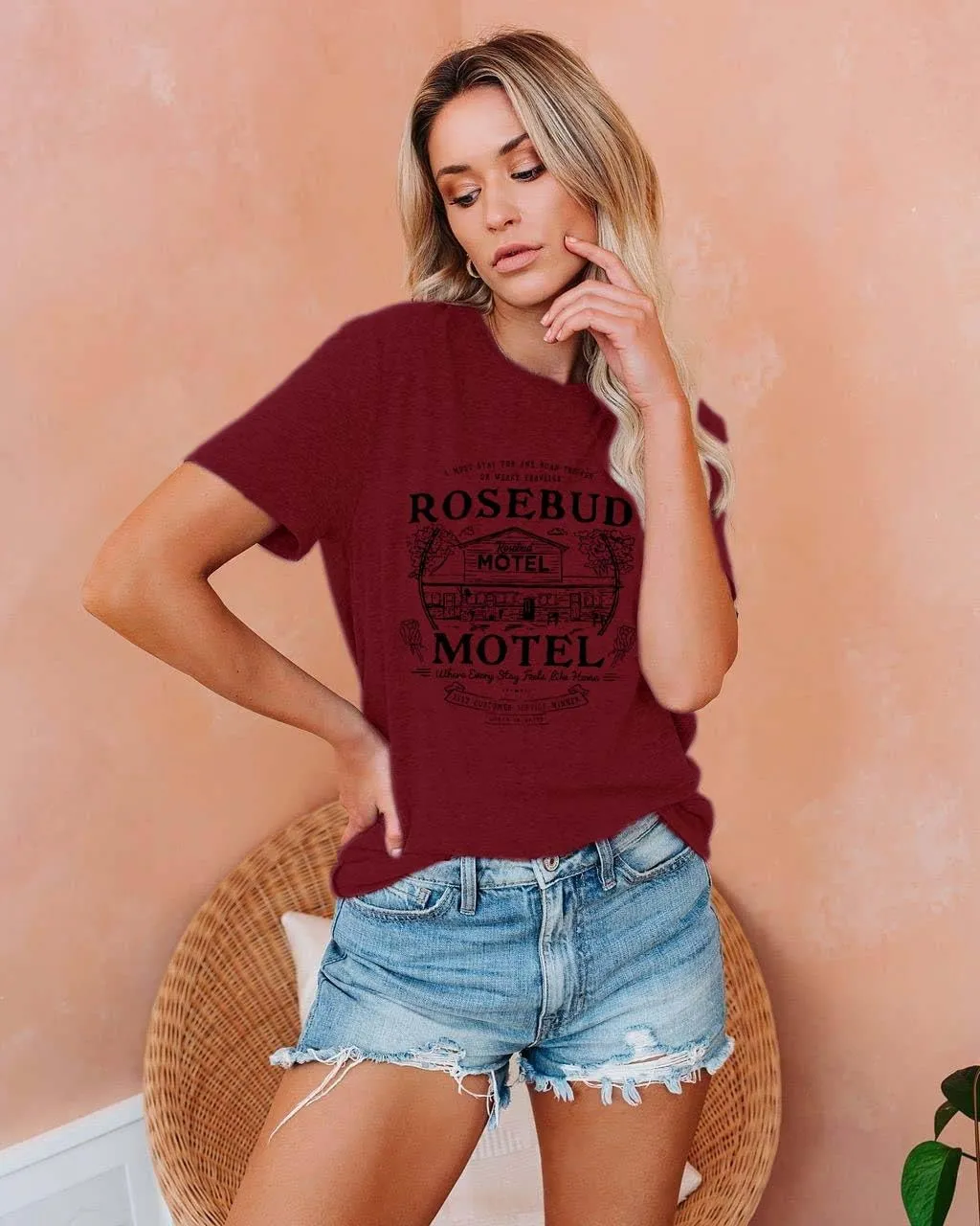 Women Vintage T Shirt Funny Summer Short Sleeve Tops Print Graphic Tees