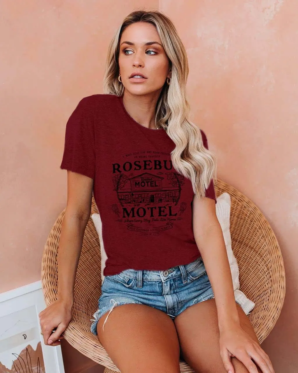 Women Vintage T Shirt Funny Summer Short Sleeve Tops Print Graphic Tees