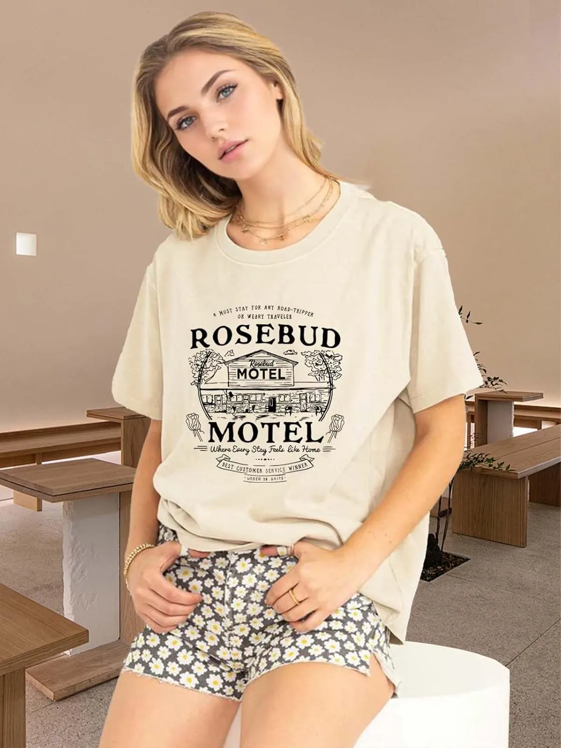 Women Vintage T Shirt Funny Summer Short Sleeve Tops Print Graphic Tees