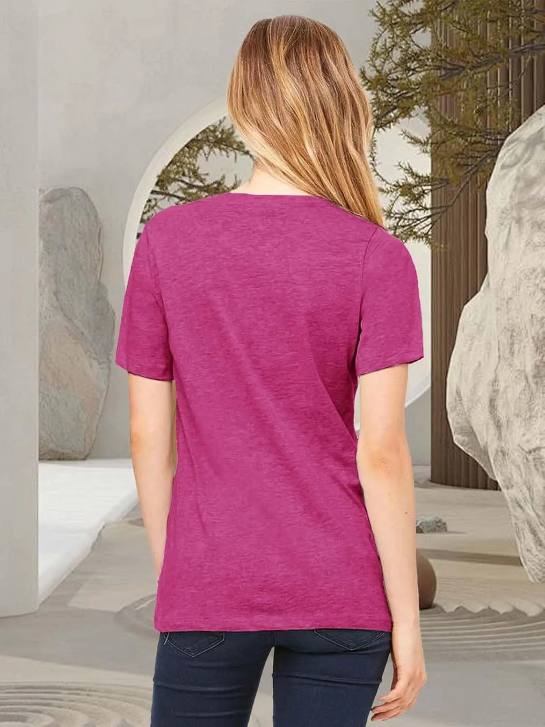Women Vintage T Shirt Funny Summer Short Sleeve Tops Print Graphic Tees