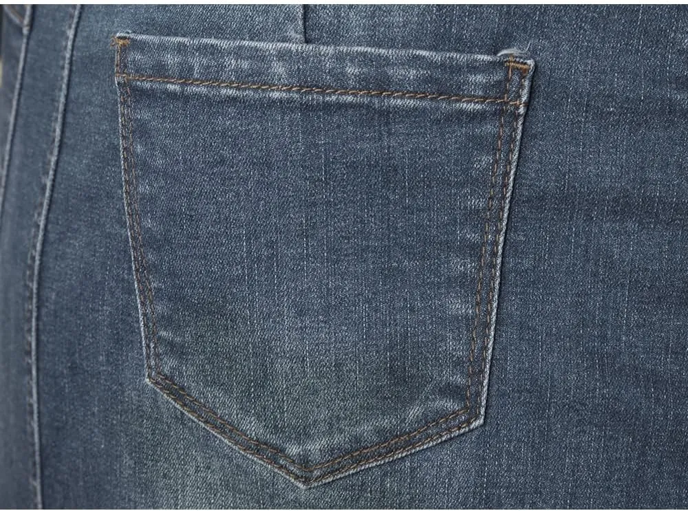 Women's Maxi Pencil Jean Skirt- High Waisted A-Line Long Denim Skirts for Ladies- Blue Jean Skirt