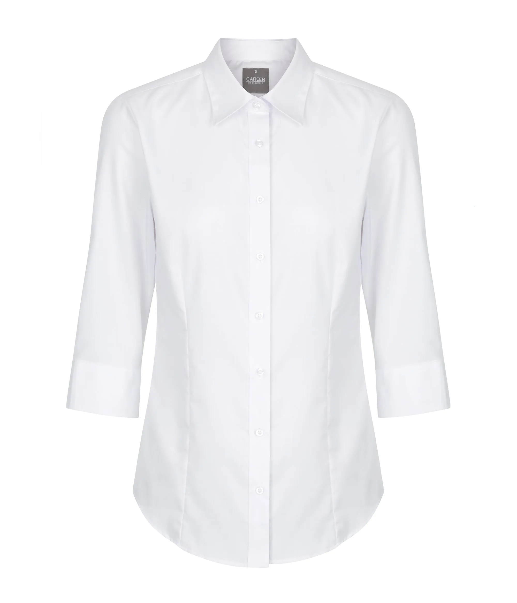Women's Ultimate White 3/4 Sleeve Shirt - 1908WZ